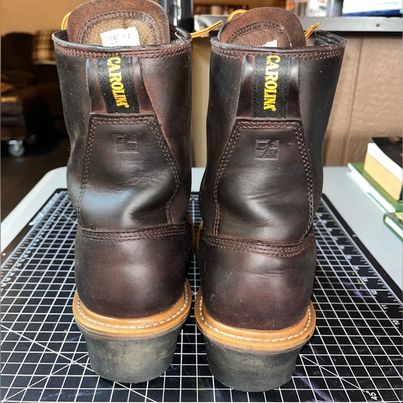 Carolina Boots Elm 8” Waterproof Logger Men’s size 11 D Brown Leather CA8821 - Picture 9 of 9